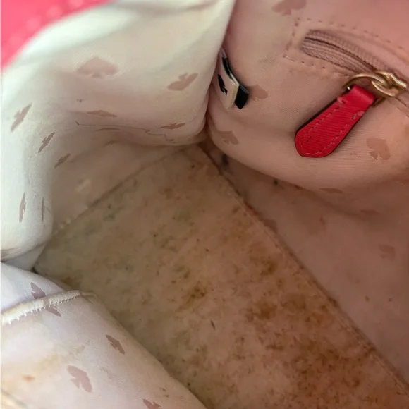 Kate Spade New York Staci Satchel Crossbody Bag Medium Size - Ruby Pink Leather - Picture 15 of 15